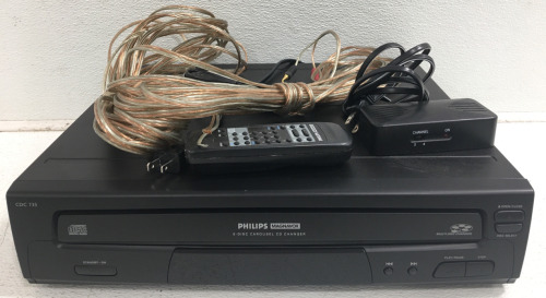 Philips Magnavox 5 Disc CD Changer W Remote