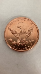 1 Ounce Copper Round
