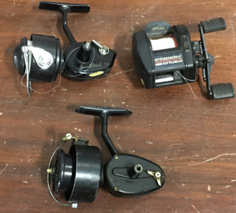 (1) Ambassadeur 522 XLT PLUSHLH Reel, (1) Garcia Mitchell 206 Reel, (1) Mitchell 3-0-0 Reel