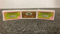 (3) Boxes Peters .22LR Ammo