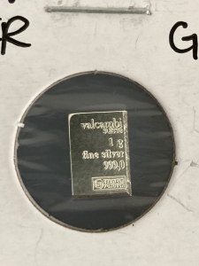 1 Gram 99.9% Silver Suisse Bar