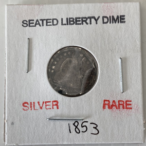 1853 Seated Liberty Dime