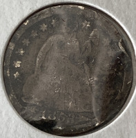 1853 Seated Liberty Dime - 3