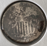 1874 Shield Nickel - 3