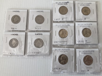 1898-1912 V-Nickels And 1976-1981 Brilliant Uncirculated Jefferson Nickels