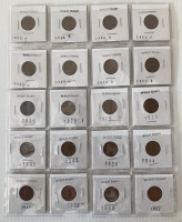 (20) 1920-1954 Wheat Pennies