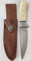 Bone Handled Fixed Blade Knife With Sheath