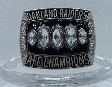 1976 Oakland Raiders AFC Championship Replica Ring Named To Gannon