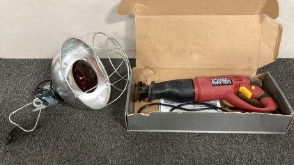 Reciprocating Saw & Shop Light