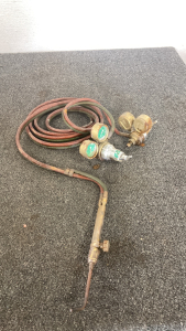 Oxyacetylene Torch With Hose And Gages