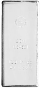 100 oz Royal Canadian Mint Silver Bar