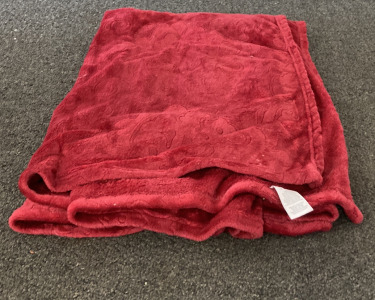 Fuzzy Red Blanket, Cat Window Bed, and Drawer Organizer