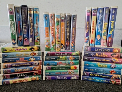 Vintage Disney VHS Tape Collection