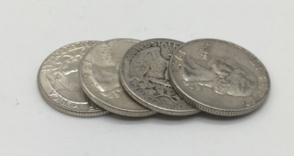 (4) 90% Silver Quarters