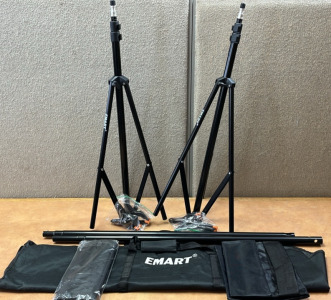 2 Emart Tripods W/ Extensions and Clips