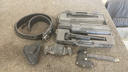 Holsters For Pistol Ammo Belt Hatchet Spotting Scope