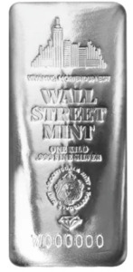 1 kg | kilo Wall Street Silver Bar