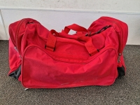 Large Red Duffle Bag Includes Apple TV Hookup, Large Coffee Pot, Small Krups Coffee Pot And More - 6