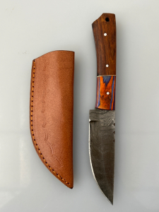 Damascas Knife with Sheath