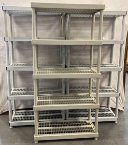 3 Heavy Duty Plastic Shelves