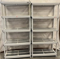 3 Heavy Duty Plastic Shelves - 3