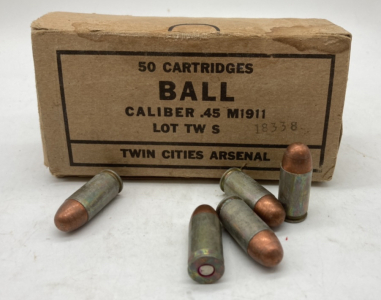 (50) Rds .45 CAL M1911 Ammo