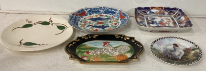 Large Lots Of Vintage Japanese And Chinese Art Style Plates