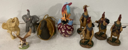 Large Lot Of Vintage House Decorations Including Duck With A Light Inside And More