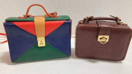 (2) Vintage Square Purses