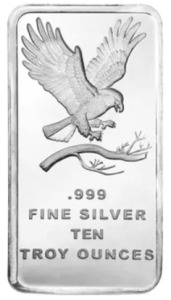 10 oz Silvertowne Eagle Silver Bar