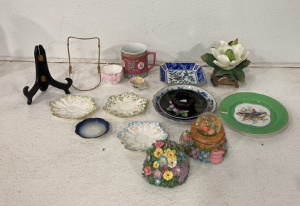 Large Lot Of Vintage Glass Mini Platters And Plates, Unique House Decorations And More