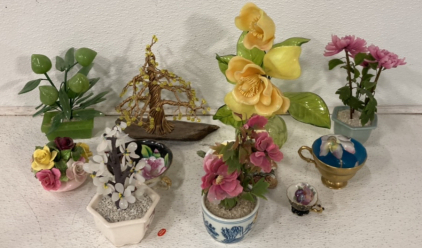 Large Lot Of Vintage Glass Home Decorations And Unique Kitchenware