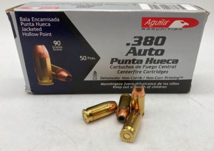 (50) Rds Aguila .380 Auto Ammo 90Gr.