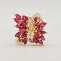 14-karat Spinel & Diamond Ring