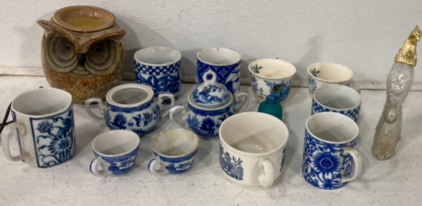 Large Lot Of Vintage Ceramic House Decorations, Coffee Mugs, Tea Cups And More