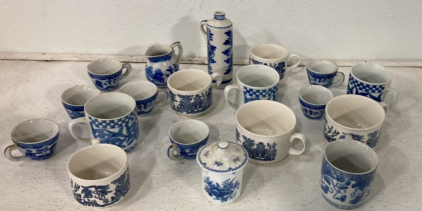 Large Lot Of Vintage Ceramic House Decorations, Coffee Mugs, Tea Cups And More