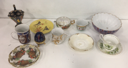 Large Lot Of Decrotive Ceramic and China Dishes