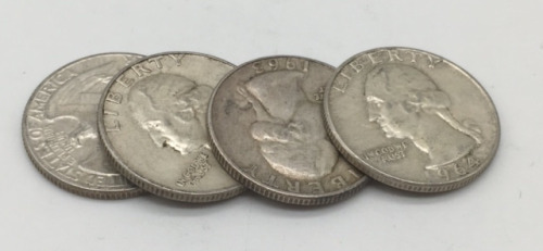 (4) 90% Silver Quarters