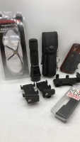 Smith&Wesson Flashlight With Belt Case Plus More.