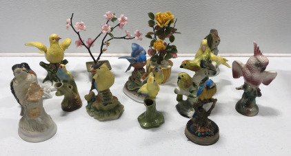 Assorted Cermaic Bird Decor