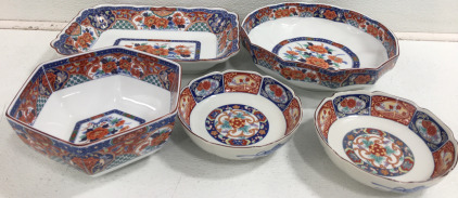 (5) Assorted Oriental Serving Set