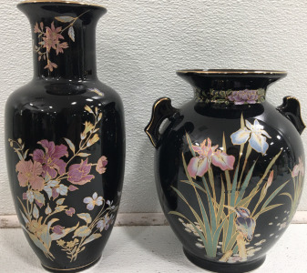 (2) Oriental Ceramic Vase