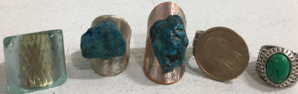 (5) Beautiful Costume Jewelry Rings