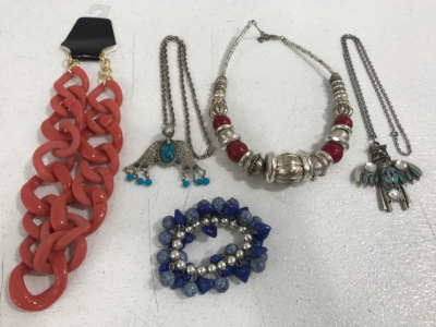 (5) Assorted Costume Jewerly
