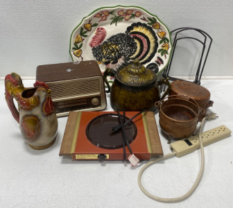 Vintage Hot Plate, Radio, And More!