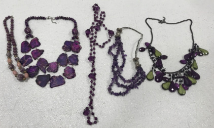 (5) Purple Necklaces