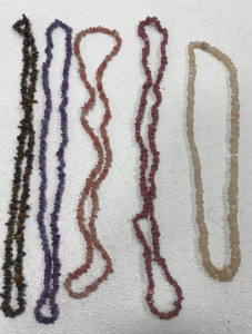 (5) Rock Bead Necklaces