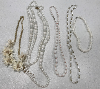 (5) White Necklaces