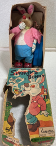 Vintage Smoking Bunny Toy