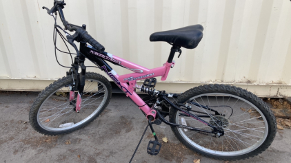 24” Next PowerClimber Dual Suspension Bicycle (Pink/Black)